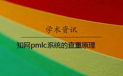 知网pmlc系统的查重原理