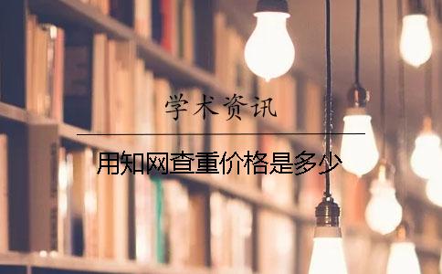 用学术查重价格是多少