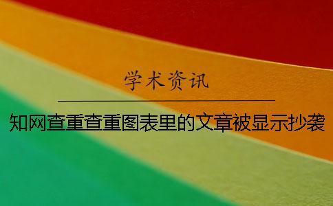 知网查重查重图表里的文章被显示抄袭了在哪里能修改？