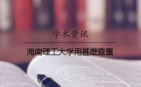 海南理工大学用甚麽查重